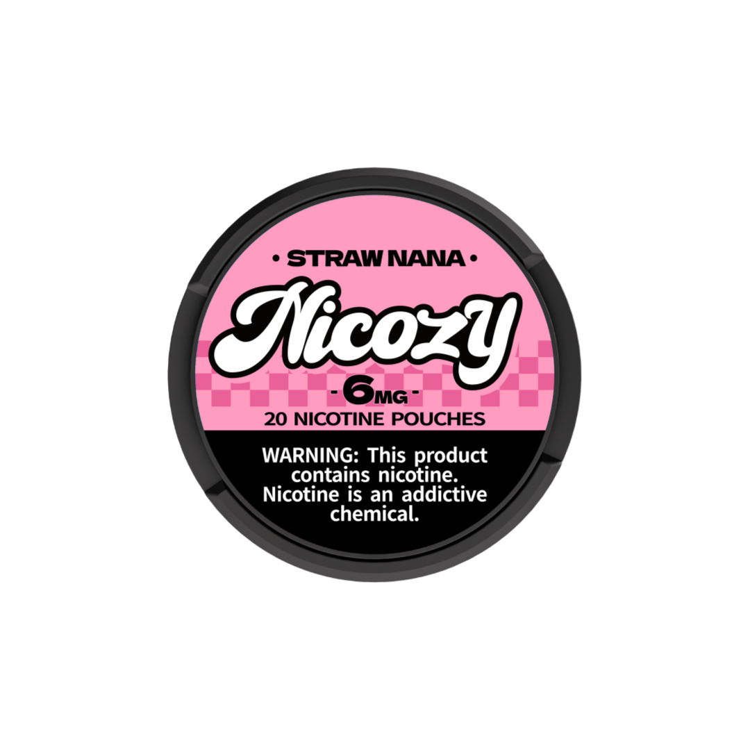 Nicozy Straw Nana nicotine pouch tin - official product image
