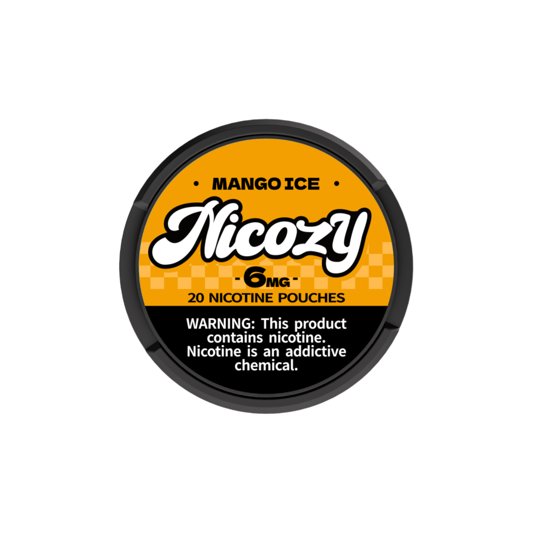 Nicozy Mango Ice nicotine pouch tin - official product image