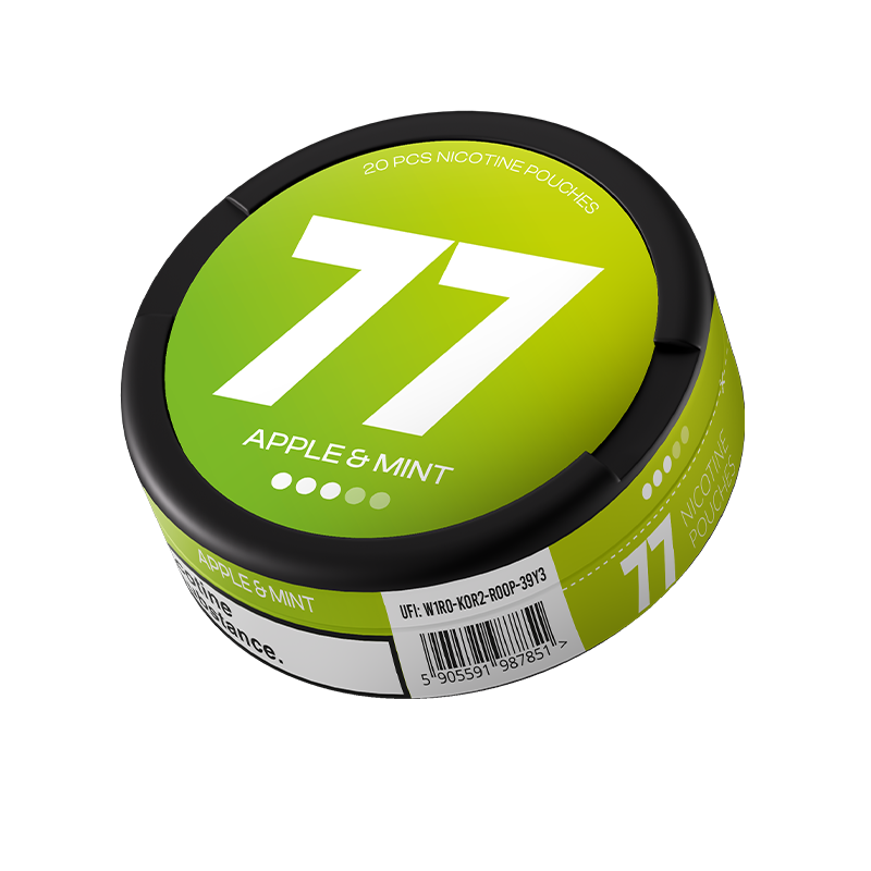 77 Apple & Mint / 10.4 mg can, transparent background