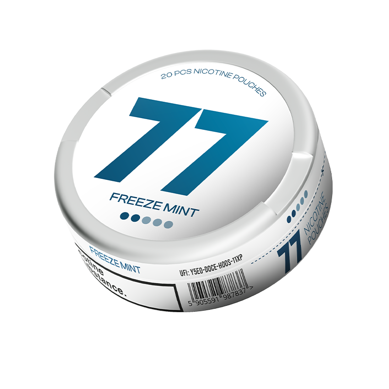 77 Freeze Mint Salty / 5.2 mg can, transparent background