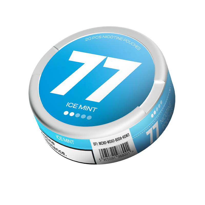 77 Ice Mint / 5.2 mg can, transparent background