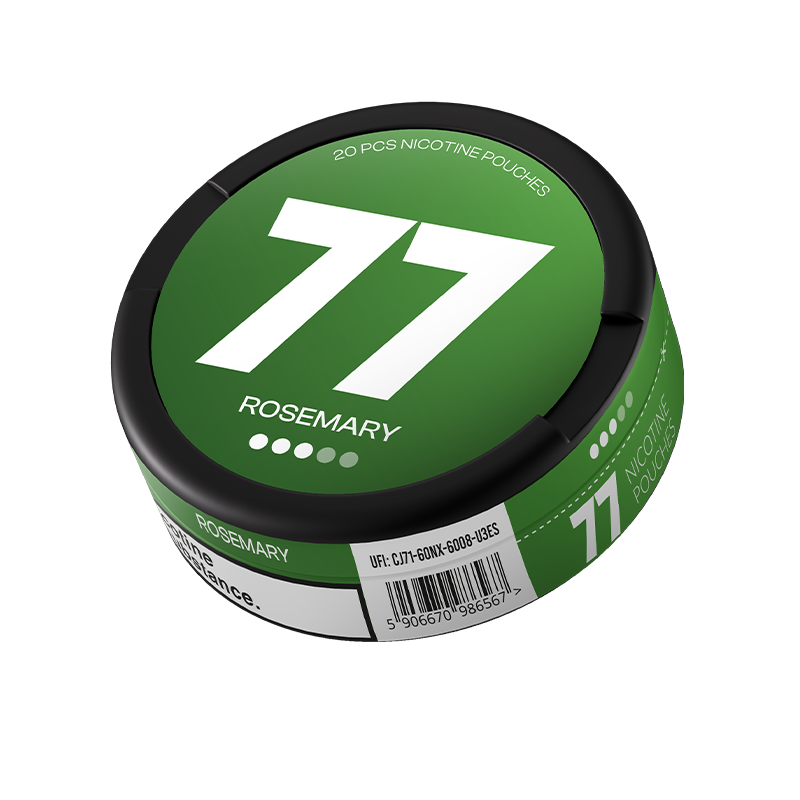 77 Rosemary / 10.4 mg can, transparent background