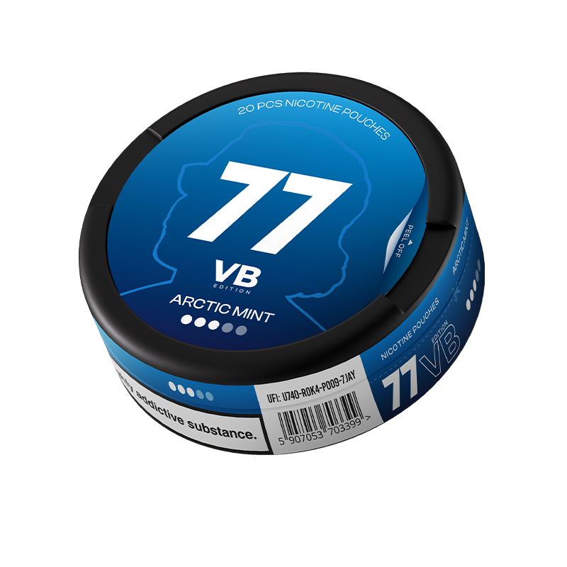 77 VB Arctic Mint / 10.4 mg can, transparent background