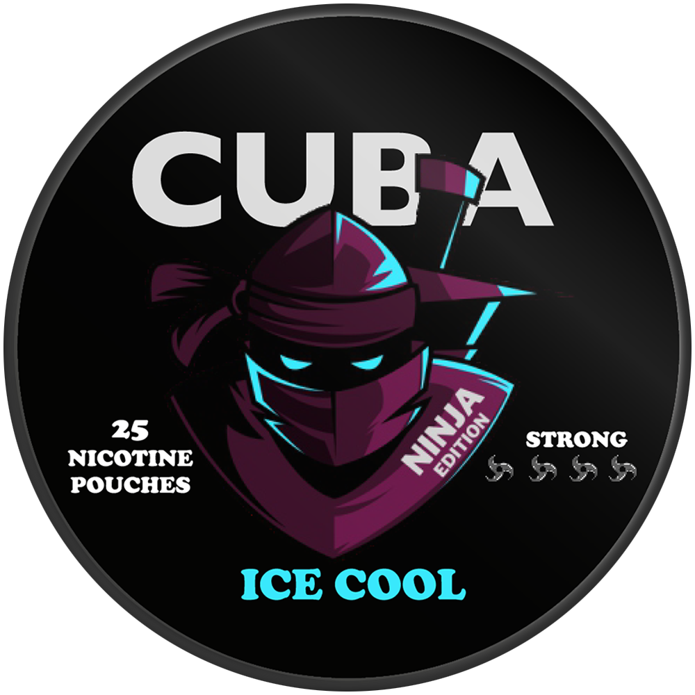 CUBA NINJA Ice Cool / 15.6 mg can, transparent background