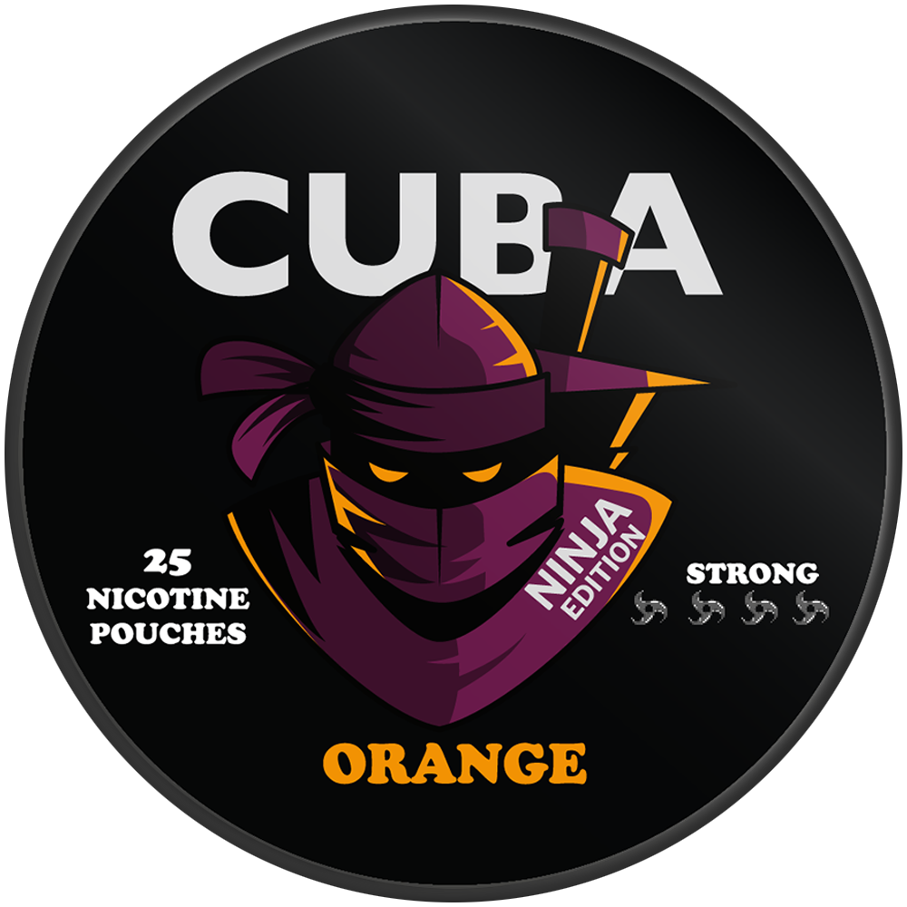 CUBA NINJA Orange / 15.6 mg can, transparent background