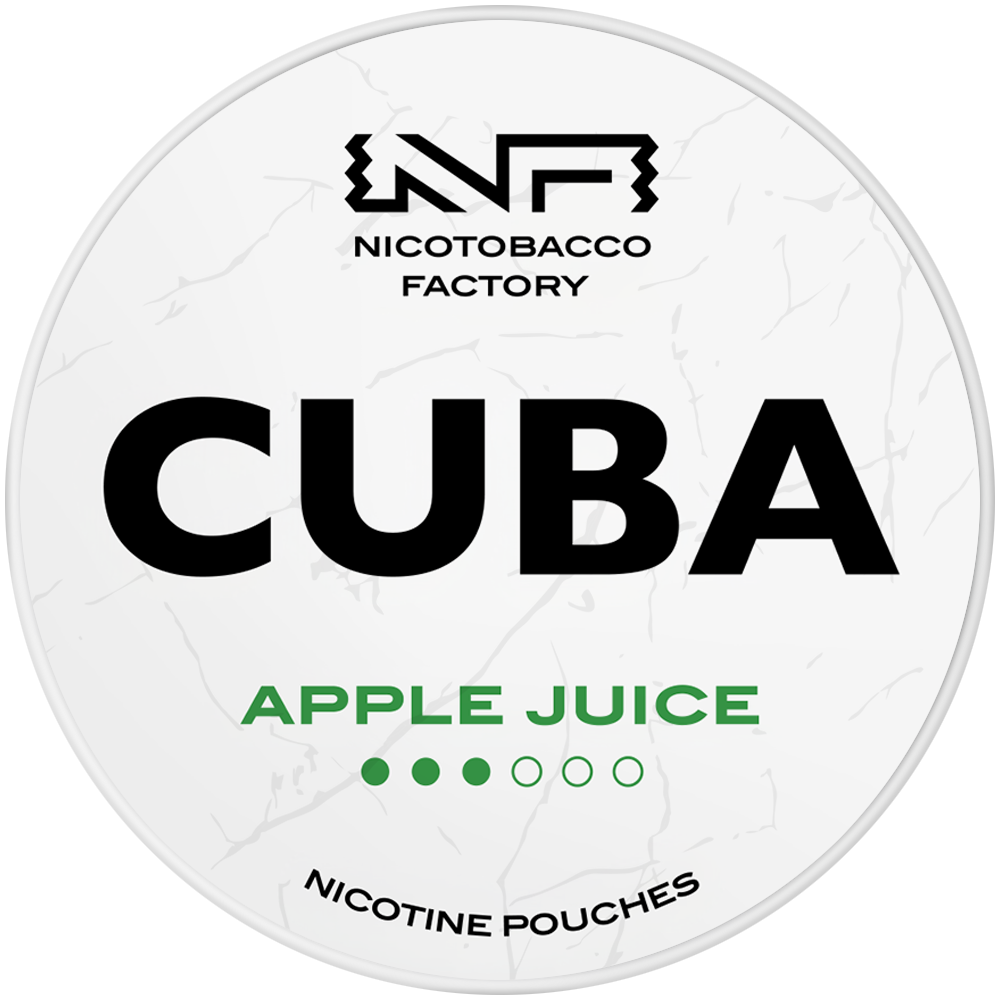 CUBA WHITE Apple Juice / 10.4 mg can, transparent background