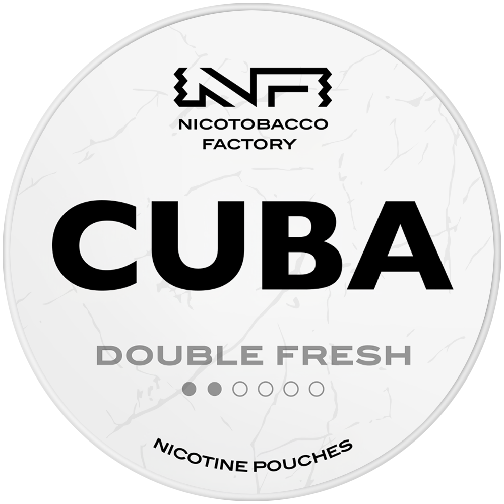 CUBA WHITE LOW Double Fresh / 4 mg can, transparent background