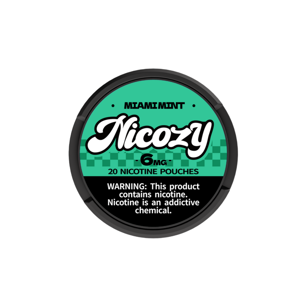 Nicozy Miami Mint nicotine pouch tin - official product image