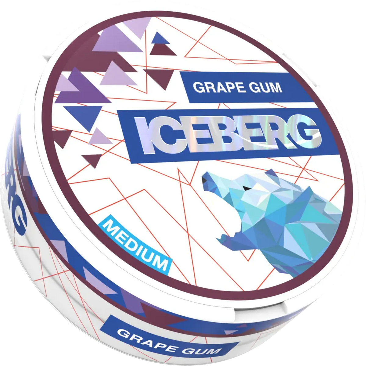 ICEBERG Grape Gum 10 mg official transparent can