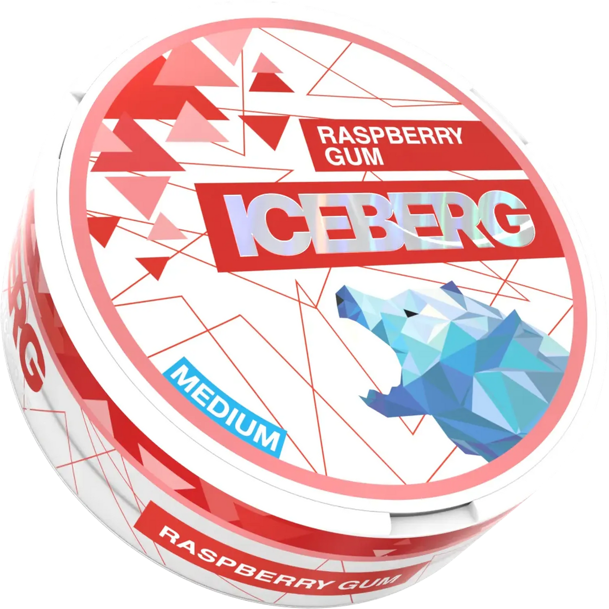ICEBERG Raspberry Gum 20 mg official transparent can