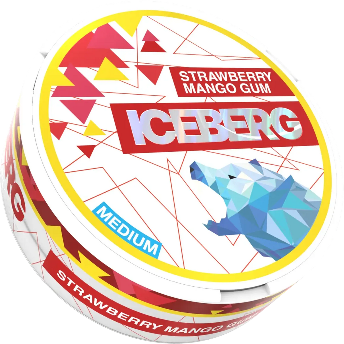 ICEBERG Strawberry Mango Gum 20 mg official transparent can