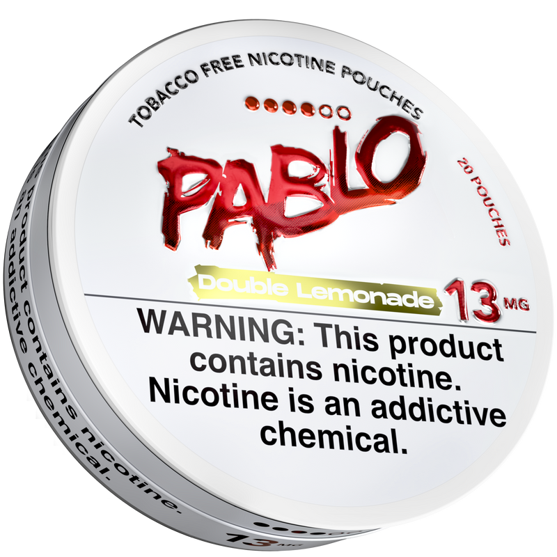 Pablo Double Lemonade 13 mg nicotine pouch tin