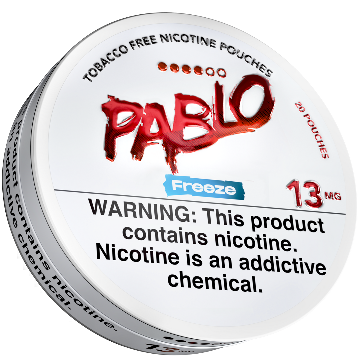 Pablo Freeze 13 mg nicotine pouch tin