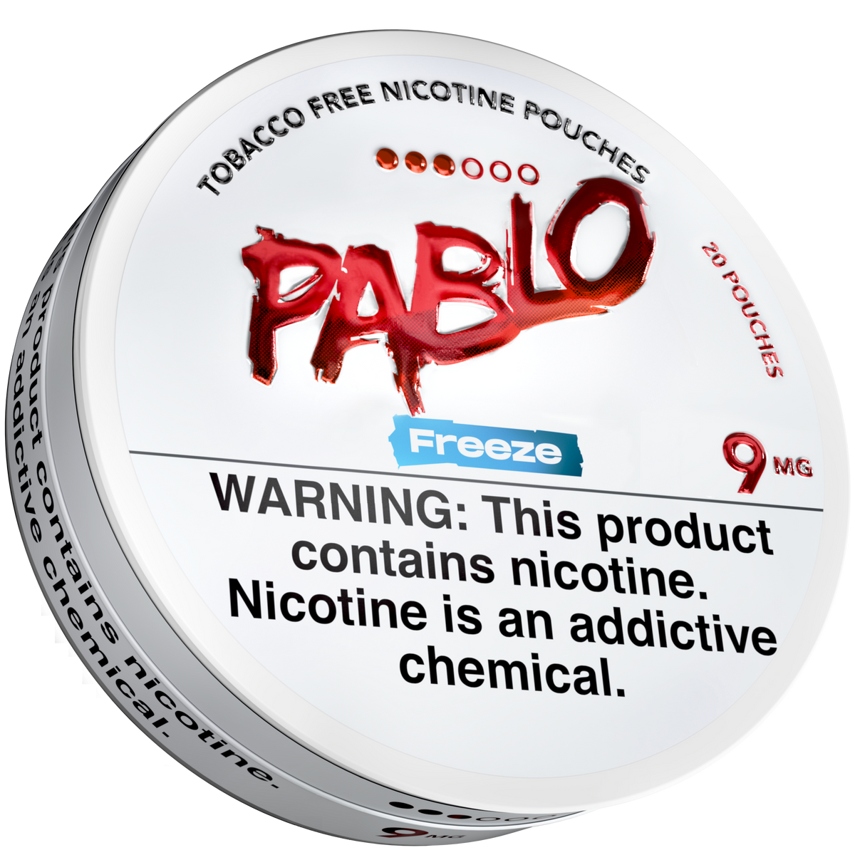 Pablo Freeze 9 mg nicotine pouch tin