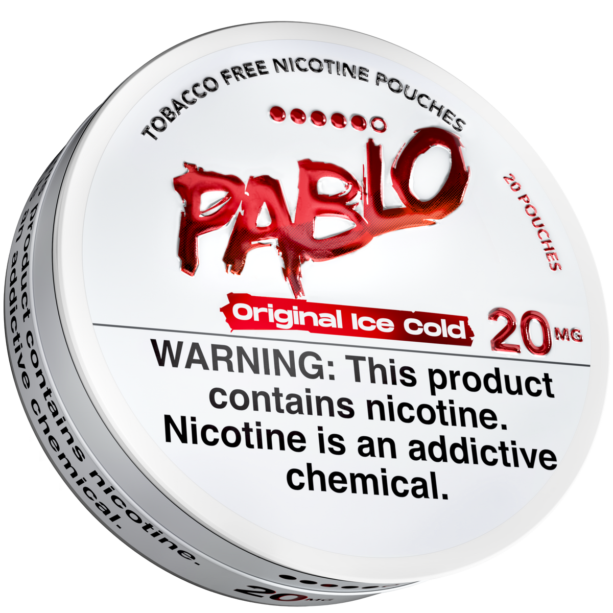 Pablo Original Ice Cold 20 mg nicotine pouch tin