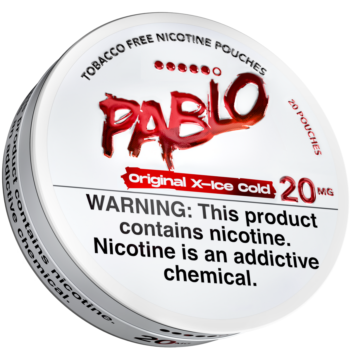 Pablo Original X-Ice Cold 20 mg nicotine pouch tin