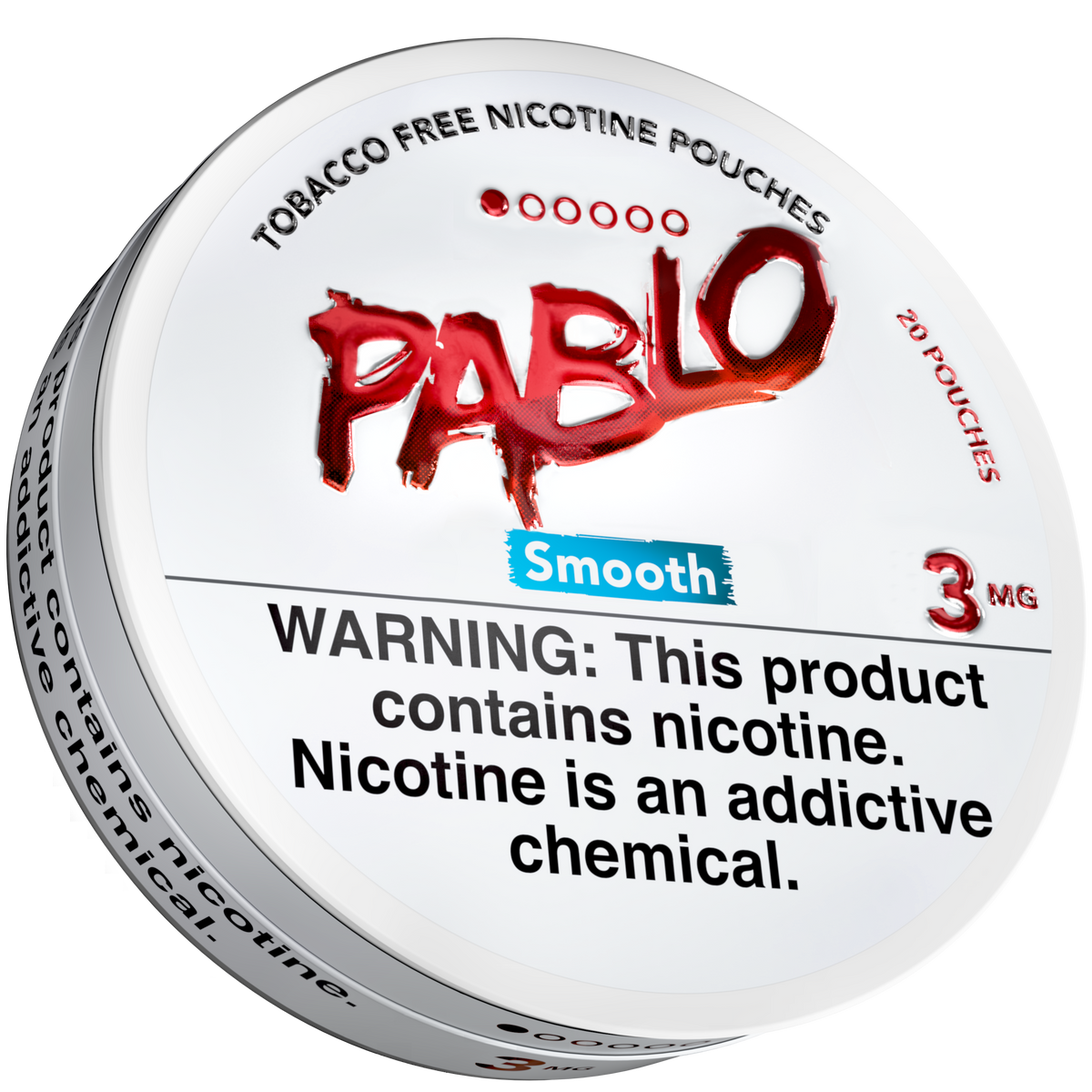 Pablo Smooth 3 mg nicotine pouch tin