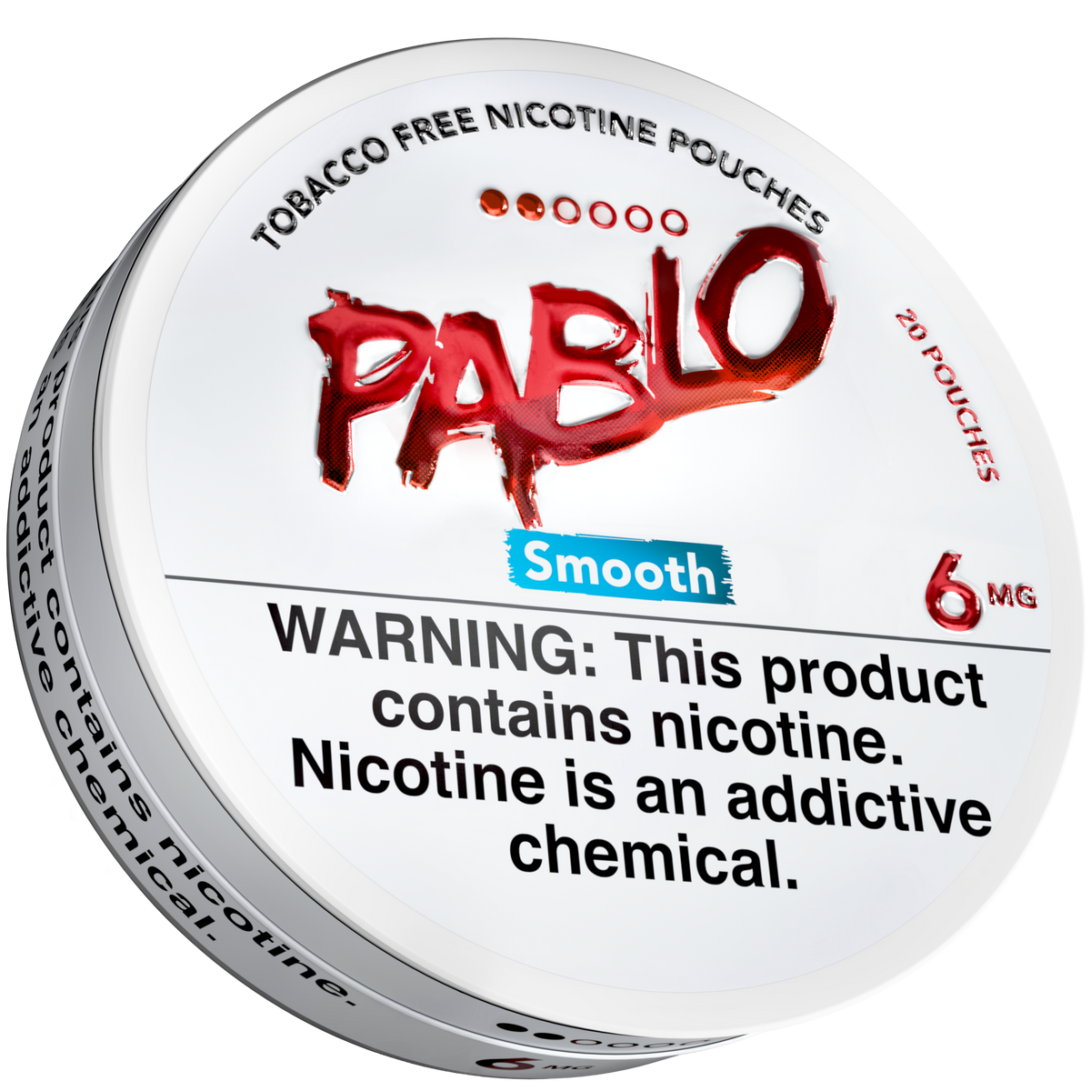 Pablo Smooth 6 mg nicotine pouch tin