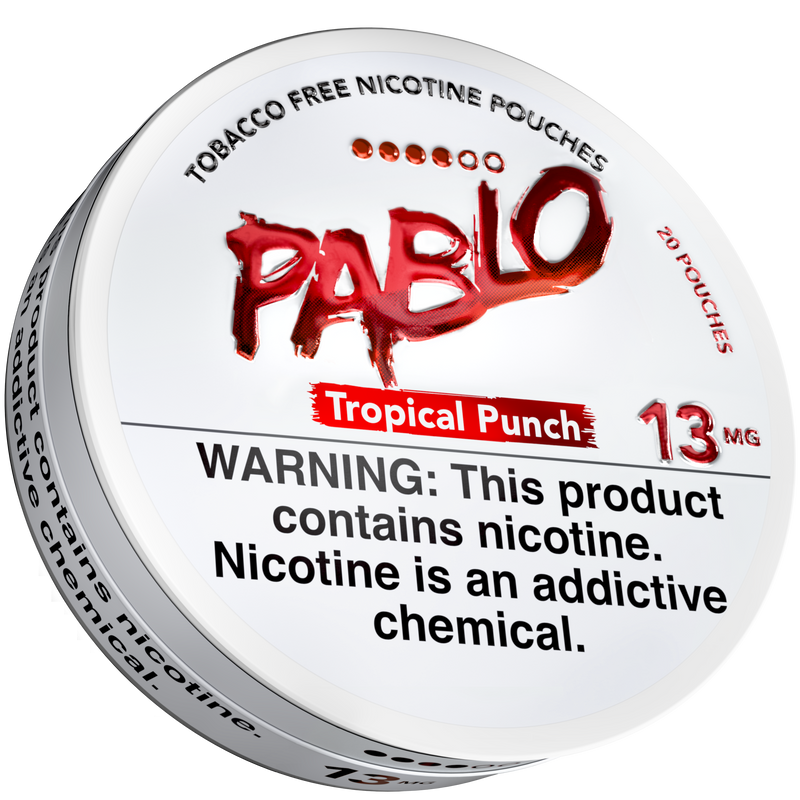 Pablo Tropical Punch 13 mg nicotine pouch tin